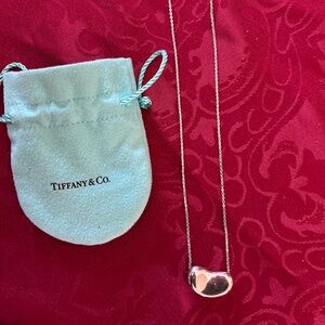 Tiffany & Co. Elsa Peretti Large Bean Necklace Sterling Silver